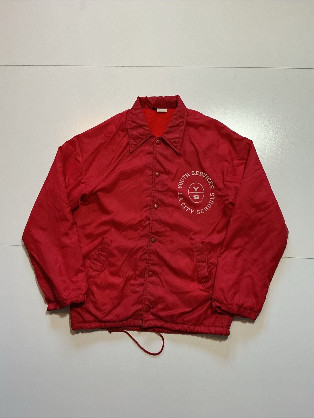 Vintage 70s 80s Youth Services Los Angeles City Schools Windbreaker Jacket